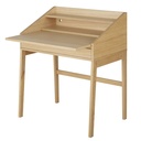 Bureau pupitre beige Larsen 1 niche et plateau coulissant