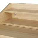 Bureau pupitre beige Larsen 1 niche et plateau coulissant