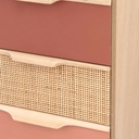 Petit meuble de rangement Azuki 4 tiroirs en métal doré