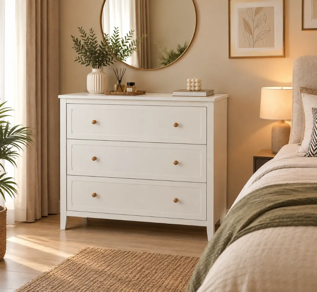 Chambre scandinave chaleureuse et élégante.webp