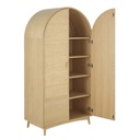 Dressing Malaga, 2 portes avec cannage en rotin, parfait pour une décoration naturelle, disponible à Dakar, Sénégal