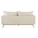 DUKE - Canapé 3 places beige
