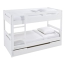 GALAXY - Lits superposés enfant 90x190 blanc