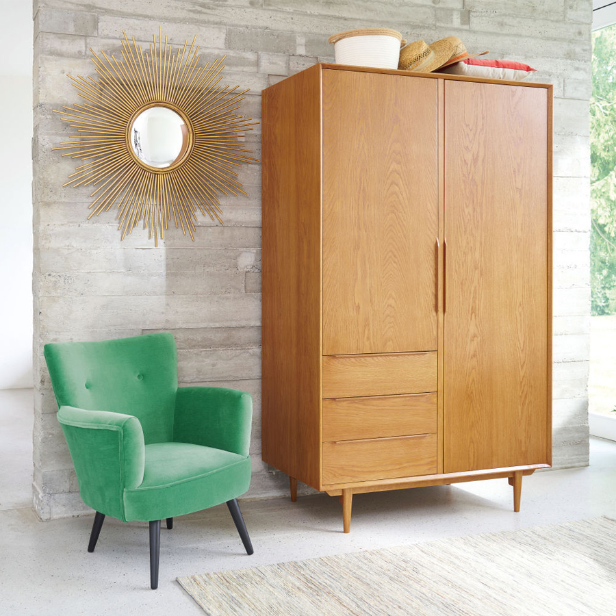 PORTOBELLO - Dressing vintage 2 portes 3 tiroirs