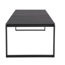 GUAM - Table de jardin extensible en aluminium gris anthracite 8/10 personnes L206/266