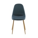 CLYDE - Chaise style scandinave bleu jean