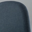CLYDE - Chaise style scandinave bleu jean