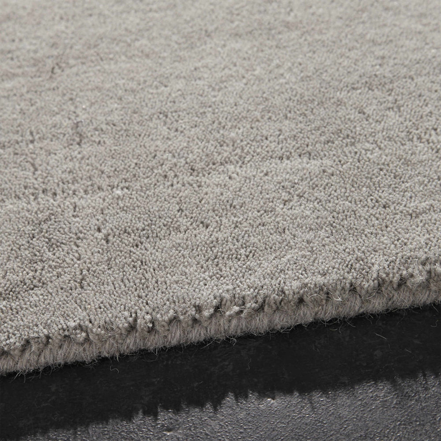 SOFT - Tapis à poils courts en laine gris 140 x 200 cm