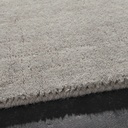 SOFT - Tapis à poils courts en laine gris 140 x 200 cm