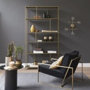 SIMPLY - Étagère en métal doré