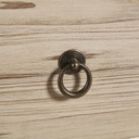 RUMBA - Cabinet de rangement 10 tiroirs en sapin blanc effet vieilli