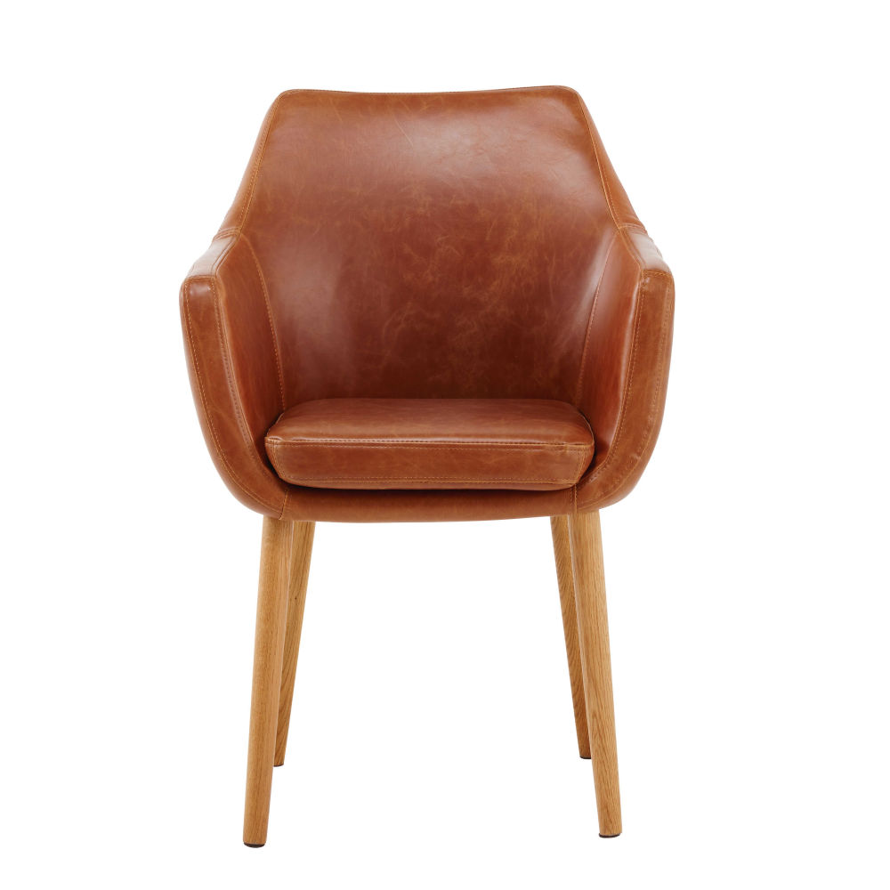 Fauteuil Davis , design vintage en cuir, parfait pour un salon ou un bureau chic, disponible à Dakar, Sénégal