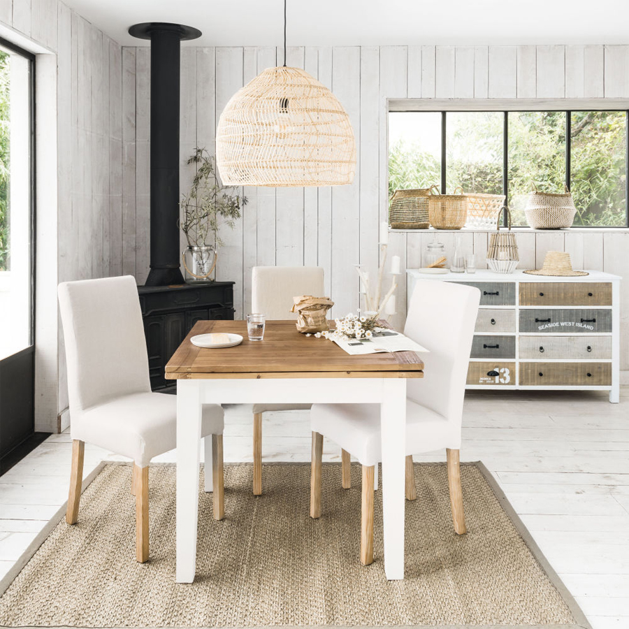 PROVENCE - Table à manger extensible 4 à 8 personnes L90/180