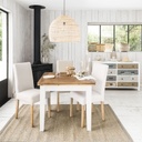 PROVENCE - Table à manger extensible 4 à 8 personnes L90/180