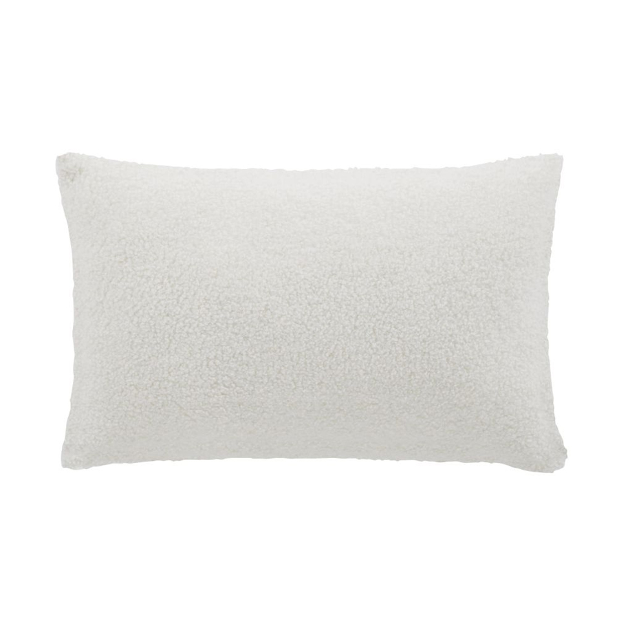 BANQUISE - Coussin blanc et gris imprimé pingouins 25x40