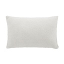 BANQUISE - Coussin blanc et gris imprimé pingouins 25x40