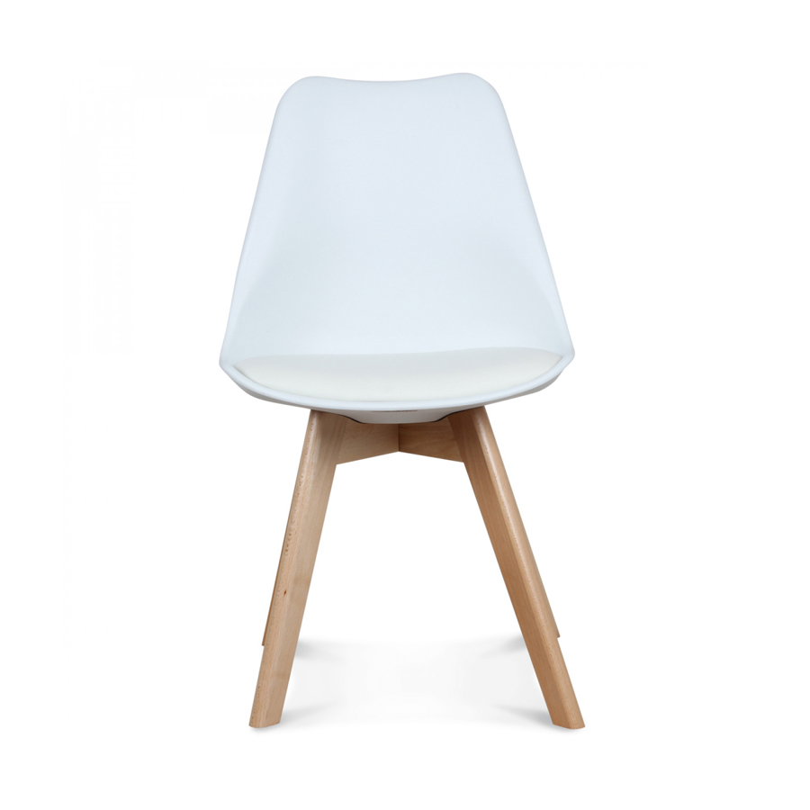 Chaise design scandinave blanche