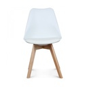 Chaise design scandinave blanche