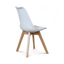 Chaise design scandinave blanche