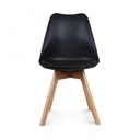 Chaise design scandinave noire