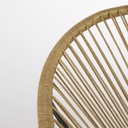 COPACABANA - Fauteuil de jardin rond en résine imitation rotin