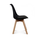 Chaise design scandinave noire