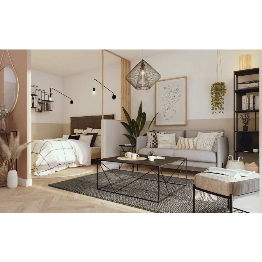 SIMPLY - Colonne en métal noir