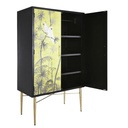 CURITIBA - Cabinet de rangement 2 portes décor tropical peint