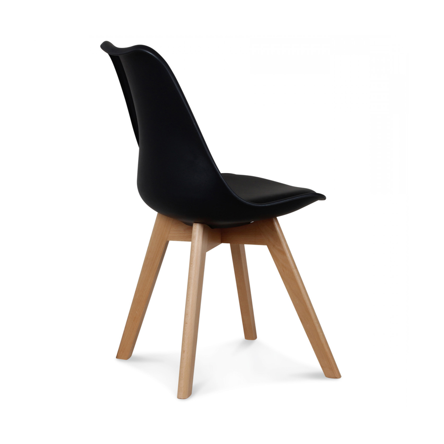 Chaise design scandinave noire