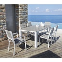 ESCALE - Chaise de jardin en aluminium et composite
