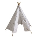 GRAPHIKIDS - Tipi enfant motifs triangles et étoiles H 145 cm
