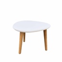 Table d'appoint en bois blanc 35x35x38 cm