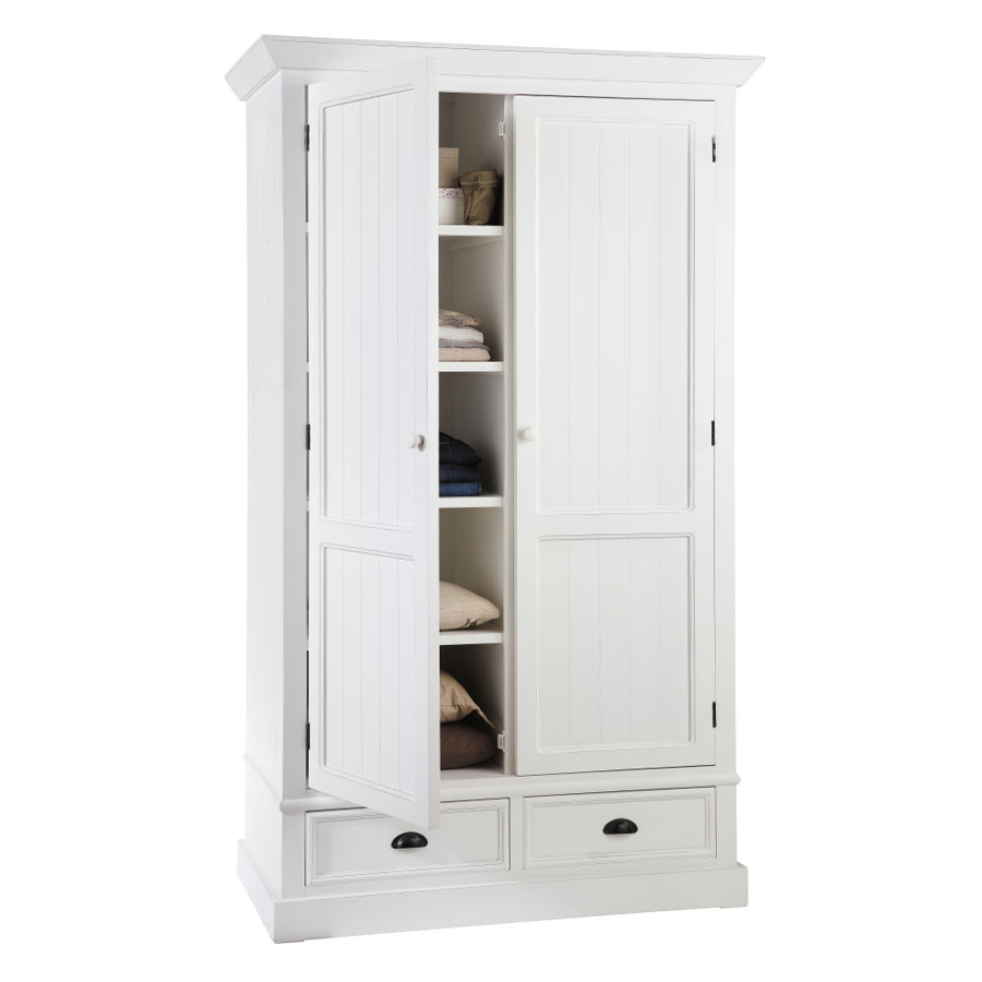 NEWPORT - Dressing 2 tiroirs blanc