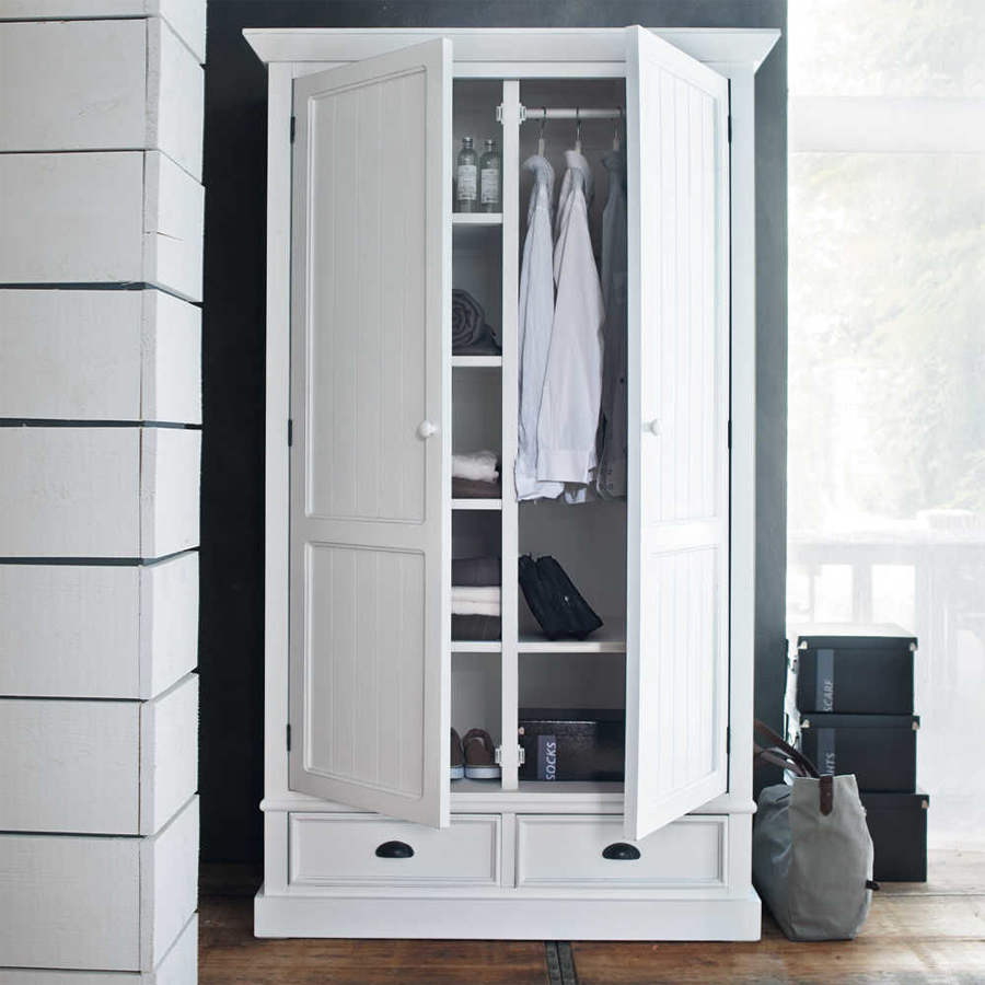 NEWPORT - Dressing 2 tiroirs blanc