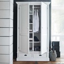 NEWPORT - Dressing 2 tiroirs blanc
