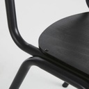 COLLEGE - Chaise en hêtre noir