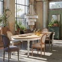 PROVENCE - Table à manger extensible à roulettes 6/14 personnes L125/325