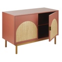 TARIFA - Buffet 2 portes terracotta cannage en rotin
