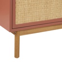 TARIFA - Buffet 2 portes terracotta cannage en rotin