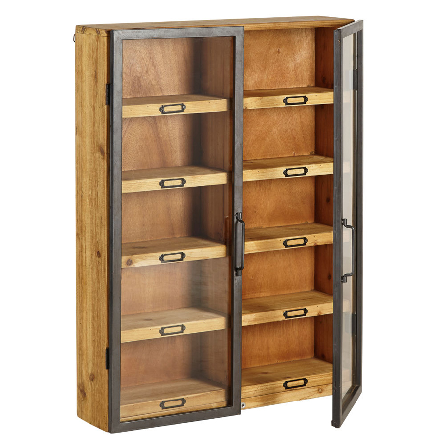 Mobilier design - Étagère robuste en bois de sapin pour salon ou bureau moderne au Sénégal