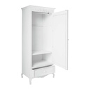Armoire ELISA, 1 porte, 1 tiroir, finition blanche vieilli coup de pinceau, Dakar Sénégal