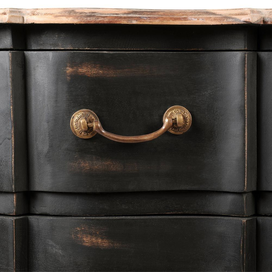 VERSAILLES, commode noire élégante pour un intérieur chic à Dakar, Sénégal.