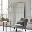 Miroir Andy en métal noir 110x170