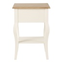 LEONTINE - Table de chevet 1 tiroir crème