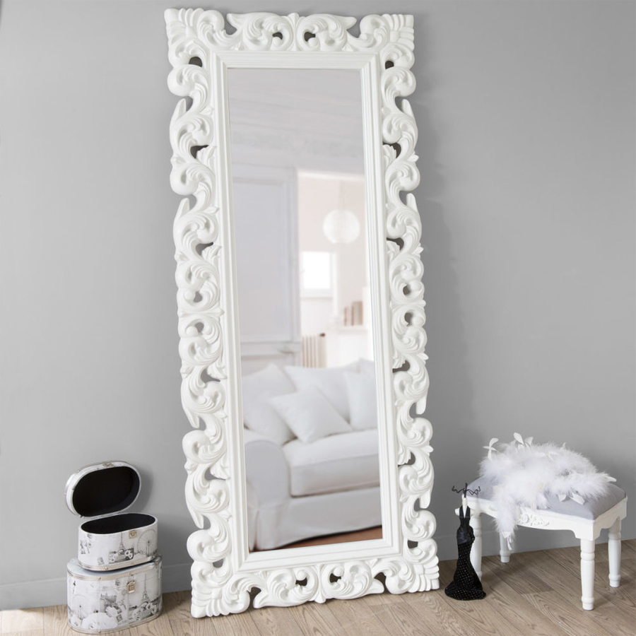 Miroir Rivoli blanc 190x80