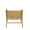 Fauteuil en bois de teck et rotin tressé style naturel - Dakar, Sénégal