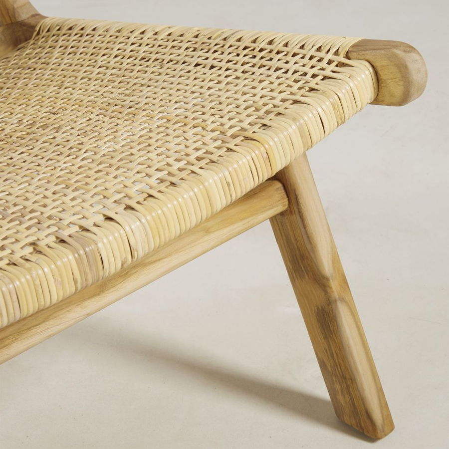 Fauteuil de salon Ticao en matériaux naturels rotin et teck  Dakar, Sénégal