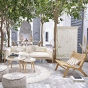 Fauteuil design Ticao en matériaux naturels rotin et teck - Dakar, Sénégal
