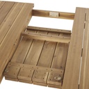 Mobilier extérieur durable - Table GARDА en bois d'acacia pour déjeuners en plein air au Sénégal