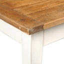 TRADITION - Table à manger extensible en peuplier massif 8/10 personnes L160